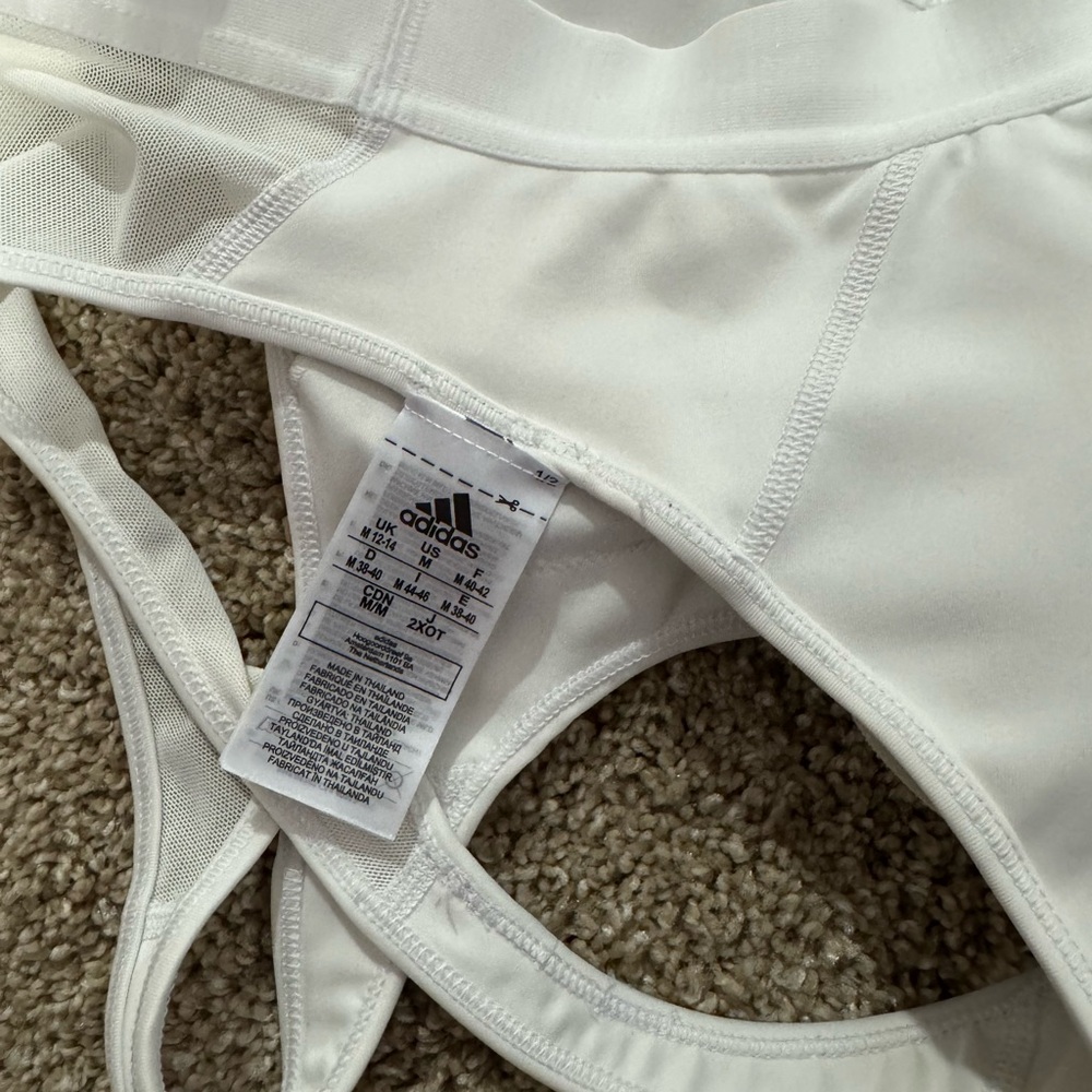 Adidas Women's White and Black Sports Bra Size M - Picture 4 of 4